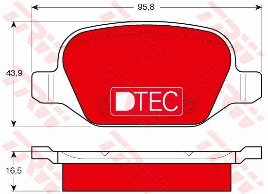 TRW GDB1396DTE Brake Pad Set, disc brake GDB1396DTE: Buy near me at 2407.PL in Poland at an Affordable price!