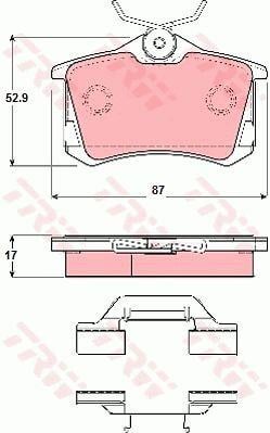 TRW GDB1416 TRW COTEC disc brake pads, set GDB1416: Buy near me in Poland at 2407.PL - Good price!