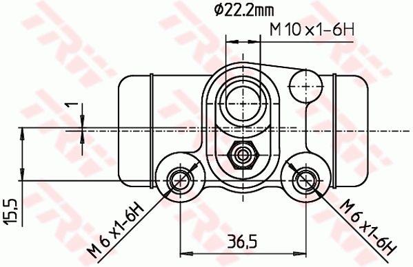 TRW BWH300 Cylinder hamulcowy, kołowy BWH300: Dobra cena w Polsce na 2407.PL - Kup Teraz!