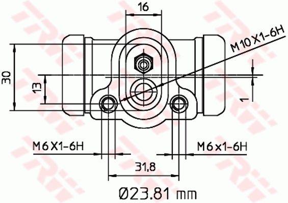 TRW BWK103 Wheel Brake Cylinder BWK103: Buy near me at 2407.PL in Poland at an Affordable price!