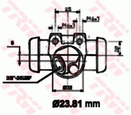 TRW BWK116 Wheel Brake Cylinder BWK116: Buy near me in Poland at 2407.PL - Good price!