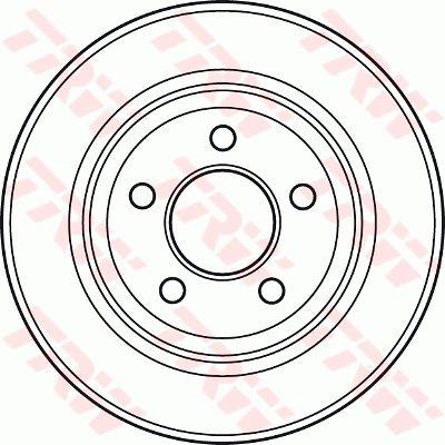 TRW DF4882 Front brake disc ventilated DF4882: Buy near me in Poland at 2407.PL - Good price!