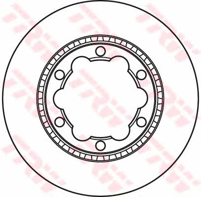 TRW DF4919S Rear ventilated brake disc DF4919S: Buy near me in Poland at 2407.PL - Good price!