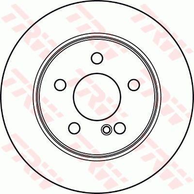 TRW DF4948 Rear brake disc, non-ventilated DF4948: Buy near me at 2407.PL in Poland at an Affordable price!