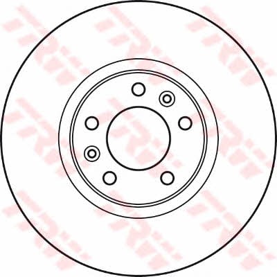TRW DF4971 Rear ventilated brake disc DF4971: Buy near me in Poland at 2407.PL - Good price!