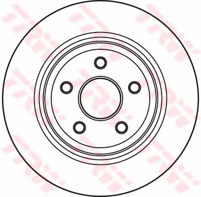 TRW DF4979S Rear ventilated brake disc DF4979S: Buy near me in Poland at 2407.PL - Good price!