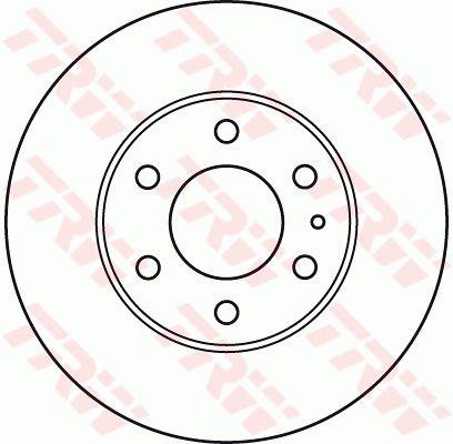 TRW DF4987S Front brake disc ventilated DF4987S: Buy near me in Poland at 2407.PL - Good price!