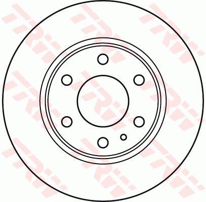 TRW DF4992S Rear brake disc, non-ventilated DF4992S: Buy near me at 2407.PL in Poland at an Affordable price!