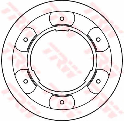 TRW DF4993S Rear ventilated brake disc DF4993S: Buy near me in Poland at 2407.PL - Good price!