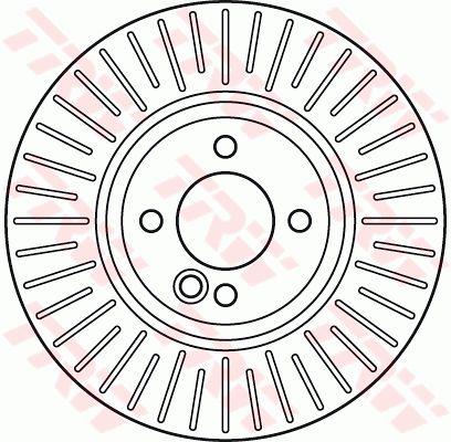 TRW DF6016 Front brake disc ventilated DF6016: Buy near me in Poland at 2407.PL - Good price!