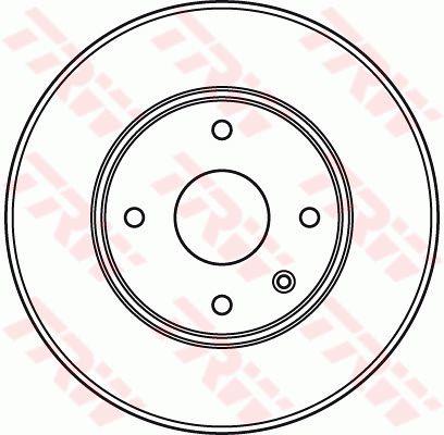 TRW DF6031 Front brake disc ventilated DF6031: Buy near me in Poland at 2407.PL - Good price!