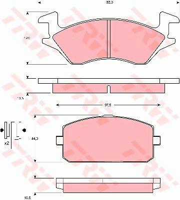 TRW GDB769 TRW COTEC disc brake pads, set GDB769: Buy near me at 2407.PL in Poland at an Affordable price!