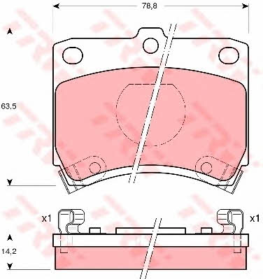 TRW GDB773 TRW COTEC disc brake pads, set GDB773: Buy near me in Poland at 2407.PL - Good price!