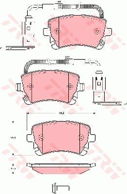 TRW GDB1508 TRW COTEC disc brake pads, set GDB1508: Buy near me in Poland at 2407.PL - Good price!