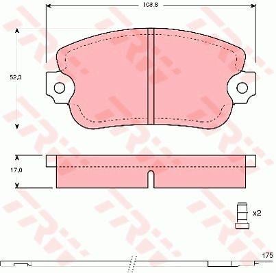TRW GDB154 TRW COTEC disc brake pads, set GDB154: Buy near me at 2407.PL in Poland at an Affordable price!