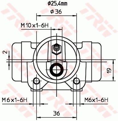 TRW BWL204 Wheel Brake Cylinder BWL204: Buy near me in Poland at 2407.PL - Good price!