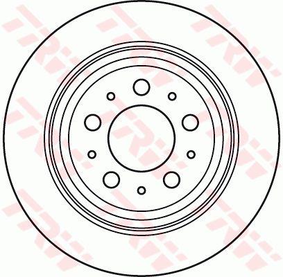 TRW DF6048 Rear brake disc, non-ventilated DF6048: Buy near me at 2407.PL in Poland at an Affordable price!