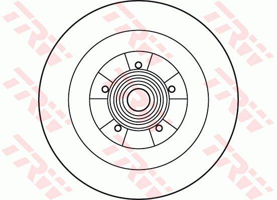 TRW DF6126BS Tarcza hamulcowa tylna, niewentylowana DF6126BS: Dobra cena w Polsce na 2407.PL - Kup Teraz!