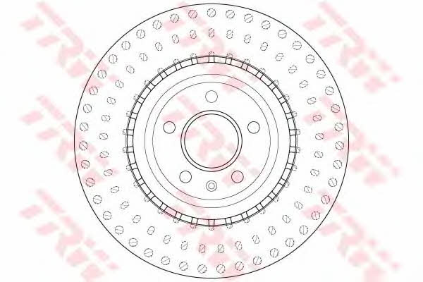 Innenbelüftete Bremsscheibe vorne TRW DF6149S