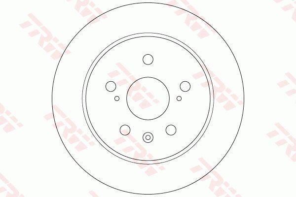 TRW DF6178 Rear brake disc, non-ventilated DF6178: Buy near me at 2407.PL in Poland at an Affordable price!