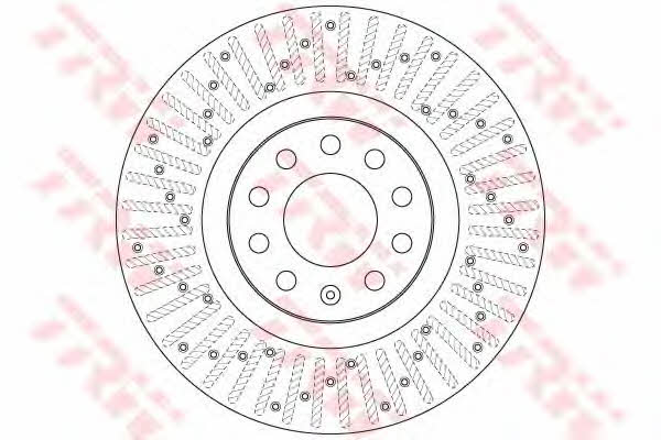 Front vented brake disc TRW DF6189S