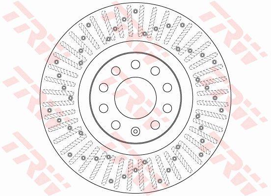TRW DF6189S Диск гальмівний передній вентильований DF6189S: Приваблива ціна - Купити у Польщі на 2407.PL!