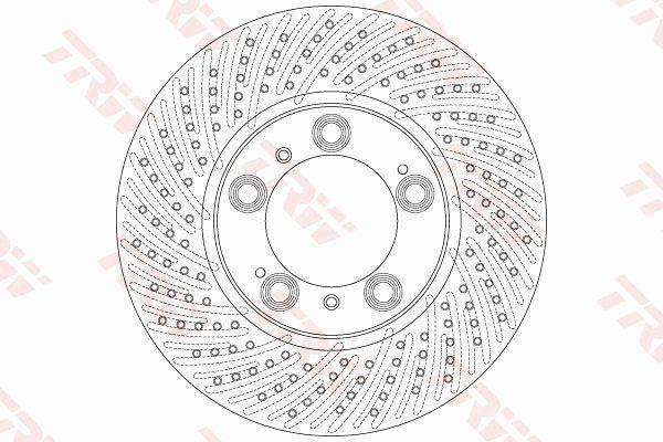 TRW DF6212S Диск гальмівний передній вентильований DF6212S: Приваблива ціна - Купити у Польщі на 2407.PL!