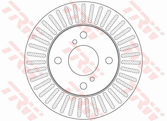 TRW DF6214 Front brake disc ventilated DF6214: Buy near me in Poland at 2407.PL - Good price!