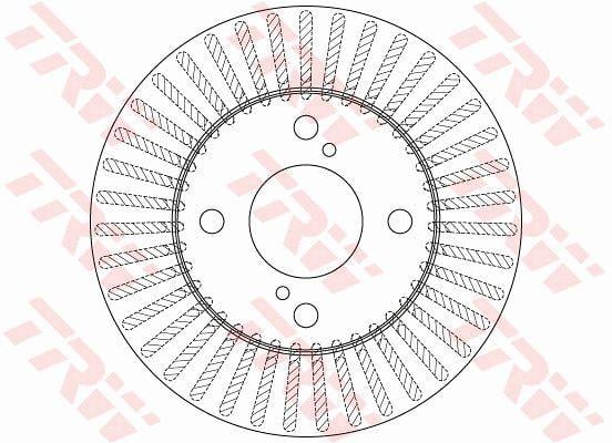 TRW DF6227 Front brake disc ventilated DF6227: Buy near me in Poland at 2407.PL - Good price!