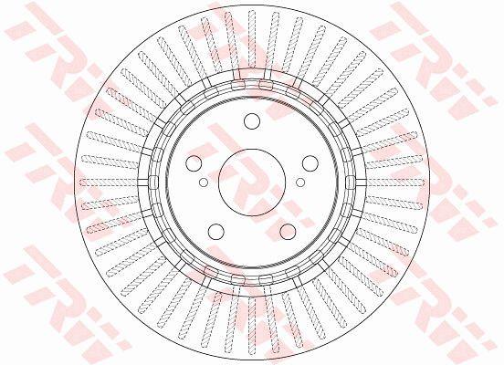 TRW DF6265 Front brake disc ventilated DF6265: Buy near me in Poland at 2407.PL - Good price!