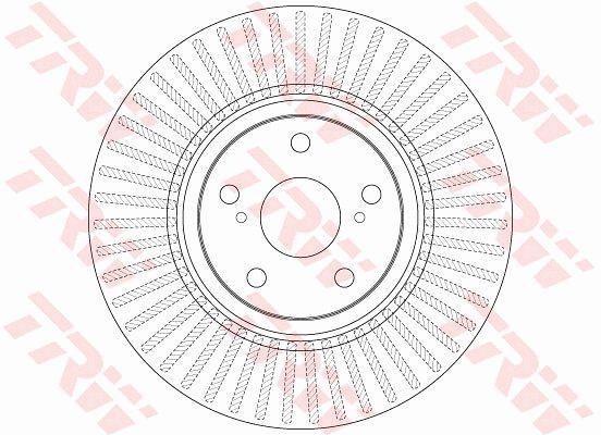 TRW DF6268 Front brake disc ventilated DF6268: Buy near me at 2407.PL in Poland at an Affordable price!