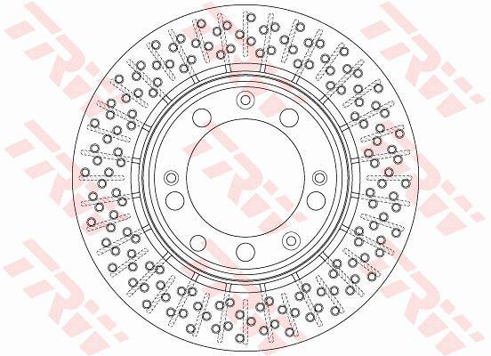 TRW DF6281 Rear ventilated brake disc DF6281: Buy near me in Poland at 2407.PL - Good price!