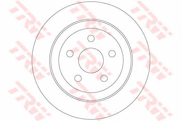 TRW DF6282 Rear brake disc, non-ventilated DF6282: Buy near me at 2407.PL in Poland at an Affordable price!