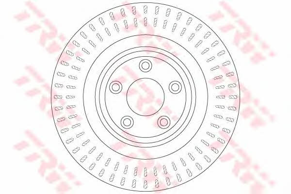 TRW DF6295 Rear ventilated brake disc DF6295: Buy near me in Poland at 2407.PL - Good price!