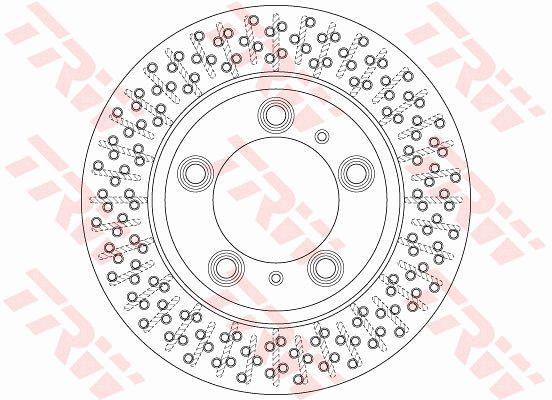 TRW DF6298S Rear ventilated brake disc DF6298S: Buy near me in Poland at 2407.PL - Good price!