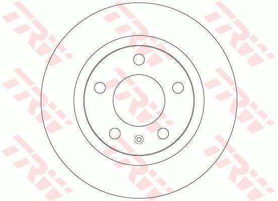 TRW DF6339 Rear brake disc, non-ventilated DF6339: Buy near me at 2407.PL in Poland at an Affordable price!