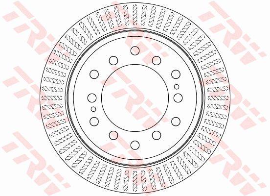 TRW DF6342 Rear ventilated brake disc DF6342: Buy near me in Poland at 2407.PL - Good price!