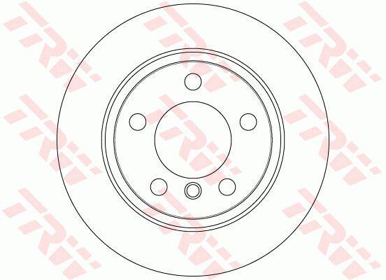 TRW DF6353 Rear brake disc, non-ventilated DF6353: Buy near me at 2407.PL in Poland at an Affordable price!