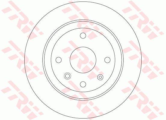 TRW DF6360 Rear brake disc, non-ventilated DF6360: Buy near me at 2407.PL in Poland at an Affordable price!