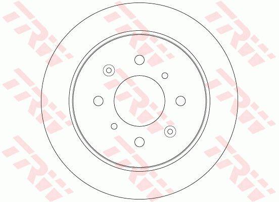 TRW DF6378 Rear brake disc, non-ventilated DF6378: Buy near me at 2407.PL in Poland at an Affordable price!