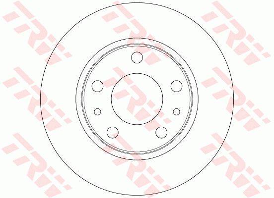 TRW DF6412 Unventilated front brake disc DF6412: Buy near me in Poland at 2407.PL - Good price!