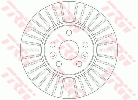 TRW DF6449 Front brake disc ventilated DF6449: Buy near me in Poland at 2407.PL - Good price!