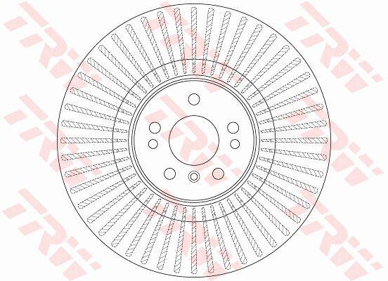 TRW DF6456S Тормозной диск передний вентилируемый DF6456S: Купить в Польше - Отличная цена на 2407.PL!