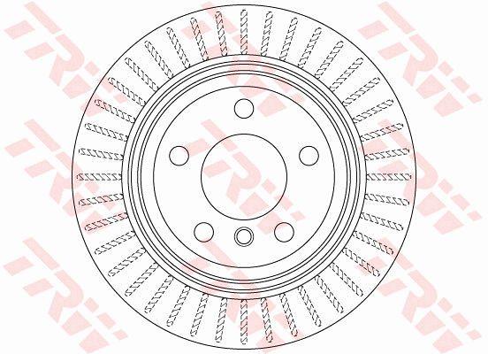 TRW DF6513S Rear ventilated brake disc DF6513S: Buy near me in Poland at 2407.PL - Good price!