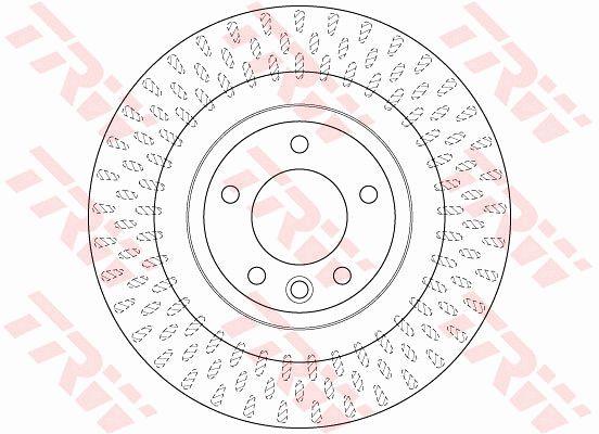 TRW DF6528S Rear ventilated brake disc DF6528S: Buy near me in Poland at 2407.PL - Good price!