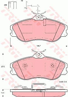 TRW GDB816 TRW COTEC disc brake pads, set GDB816: Buy near me at 2407.PL in Poland at an Affordable price!