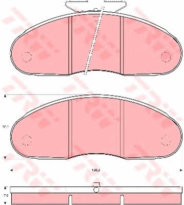TRW GDB827 Гальмівні колодки TRW COTEC, комплект GDB827: Приваблива ціна - Купити у Польщі на 2407.PL!