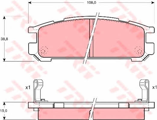 TRW GDB990 TRW COTEC disc brake pads, set GDB990: Buy near me in Poland at 2407.PL - Good price!