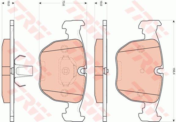 TRW GDB1702 Brake Pad Set, disc brake GDB1702: Buy near me in Poland at 2407.PL - Good price!