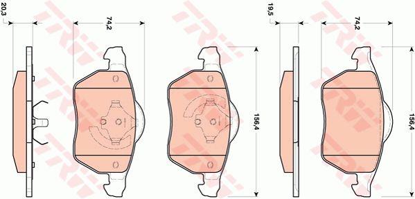 TRW GDB1717 TRW COTEC disc brake pads, set GDB1717: Buy near me at 2407.PL in Poland at an Affordable price!